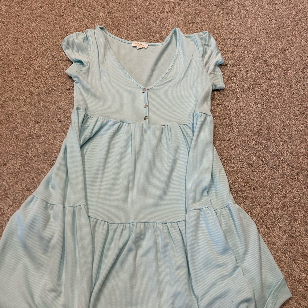 See You Monday Sky Blue Top
